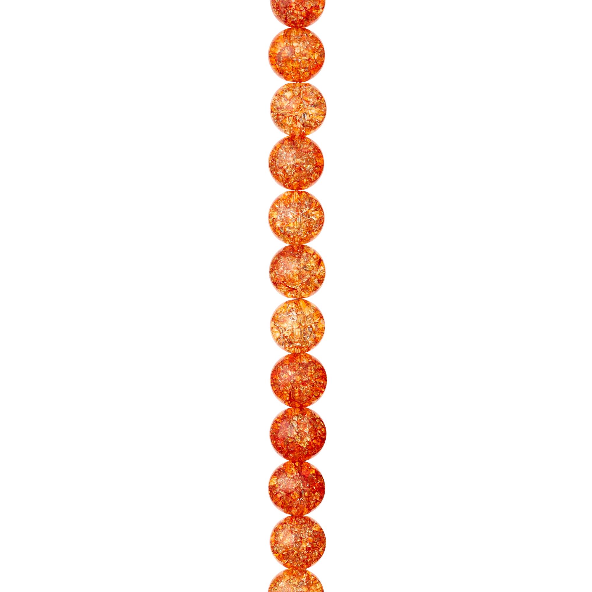 Orange Crackled Quartzite Round Beads, 8mm by Bead Landing™